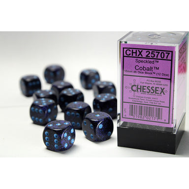 Cobalt Speckled 16mm d6