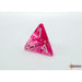 CHX 23084 Translucent Pink/white Polyhedral 7-Dice Set - 241312