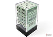 CHX25665 Opaque 16mm D6 Pastel Green/Black Dice Block Chessex
