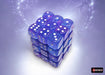 CHX27967 Aura/White Luminary Nebula 12mm d6 Dice Block Chessex