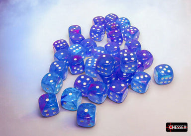 CHX27967 Aura/White Luminary Nebula 12mm d6 Dice Block Chessex