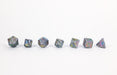 Draco Bright Rainbow/Silver Metal Dice Set