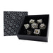 Chrome & Gold Hollow Dragon  - RPG Set LPG Dice Set