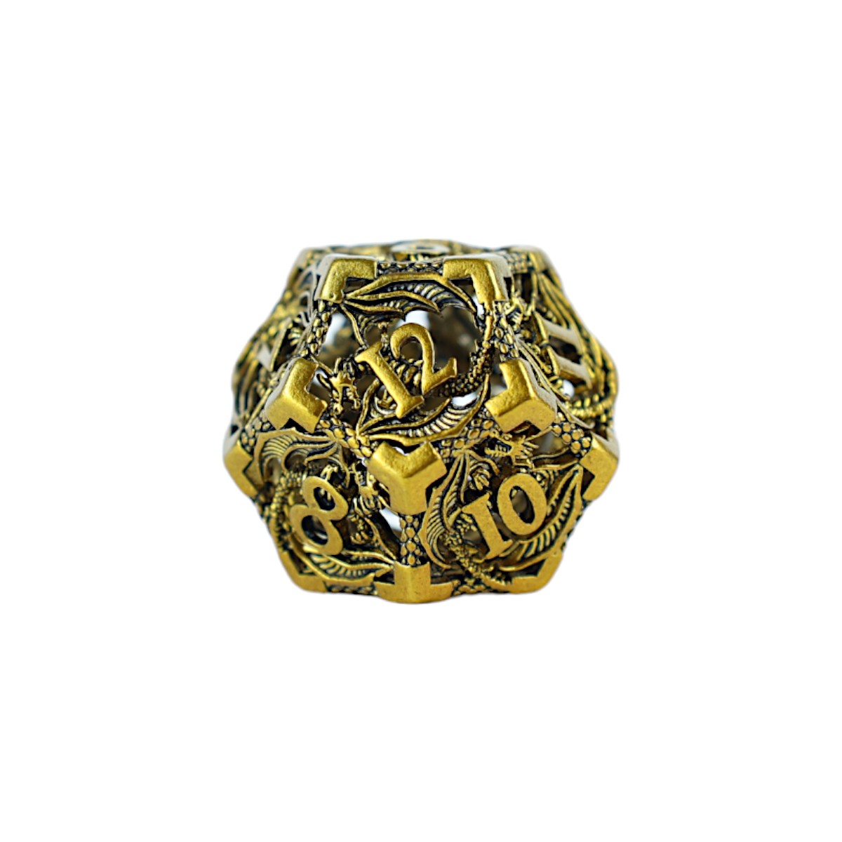 Ancient Bronze Hollow Dragon - RPG Set  LPG Dice Set