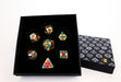 Metal RPG Leadlight 4 Colour/Gold - LPG Dice Set