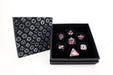 Metal RPG - Concentric Black/Red/Silver - LPG Dice Set