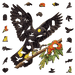 A5 Black Yellow Tail Wooden Puzzle - Puzzle ART