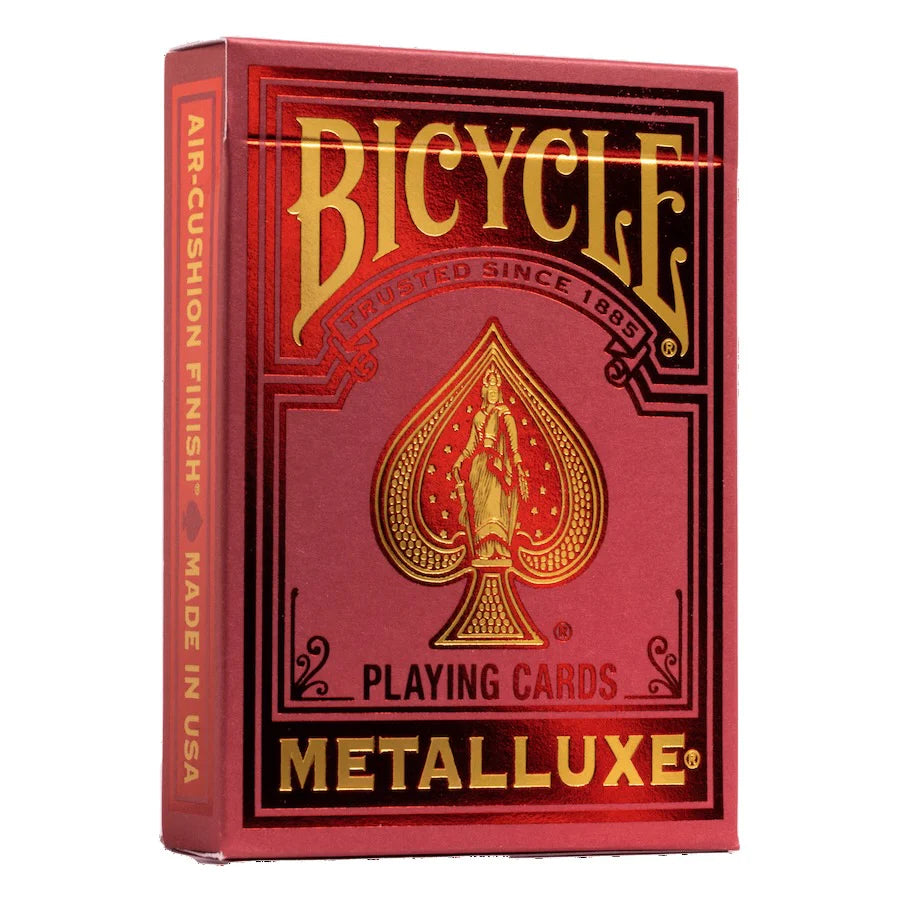 Metalluxe Red 2022 Bicycle Playing Cards