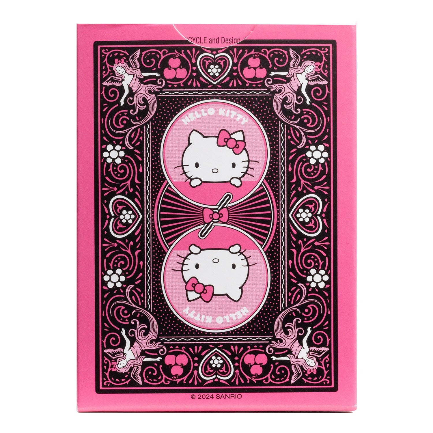Hello Kitty Black/Pink - Bicycle Playing Cards