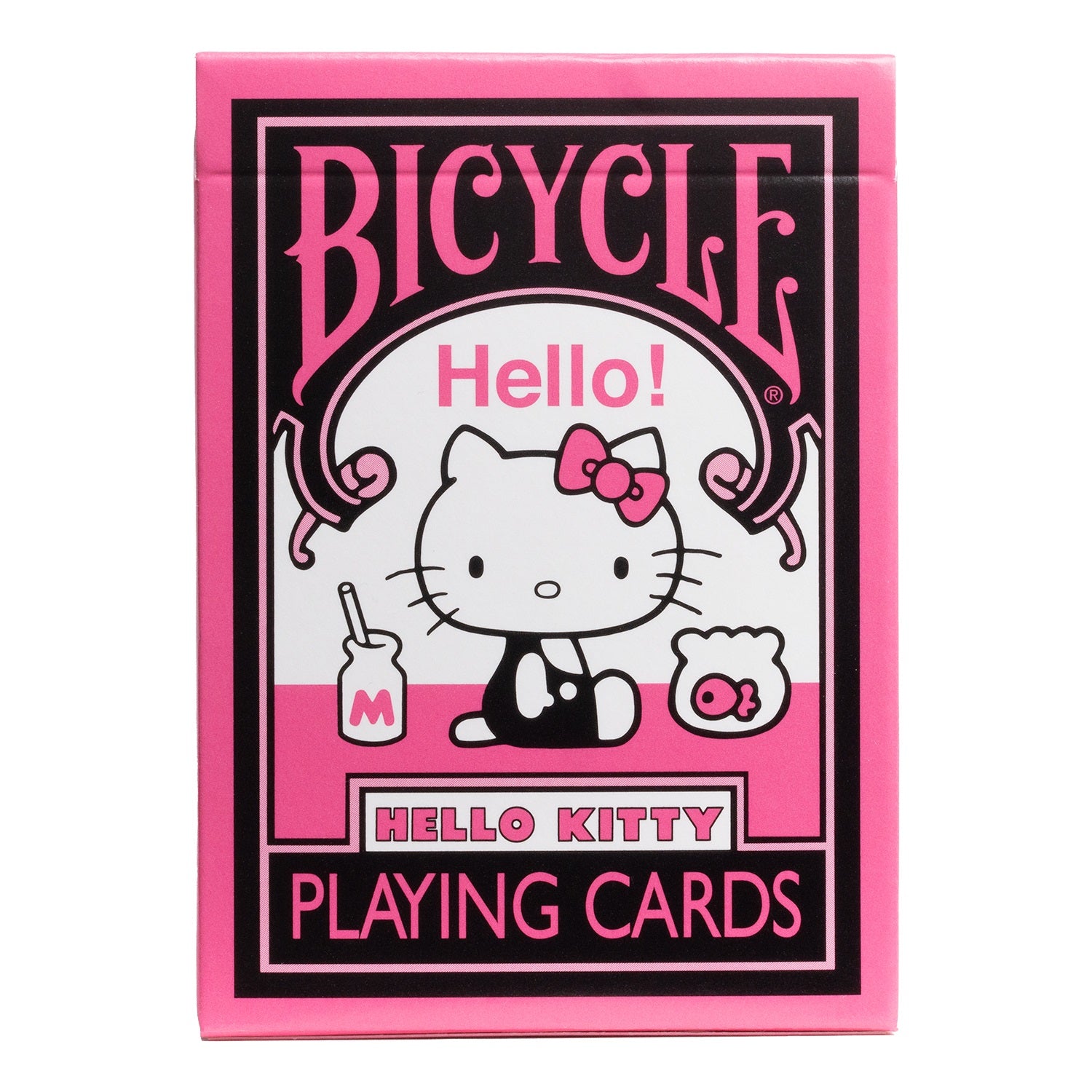Hello Kitty Black/Pink - Bicycle Playing Cards