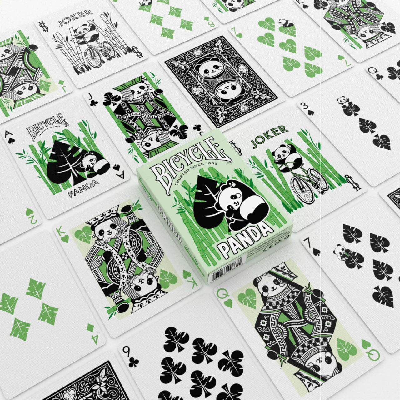 Panda Bicycle Playing Cards