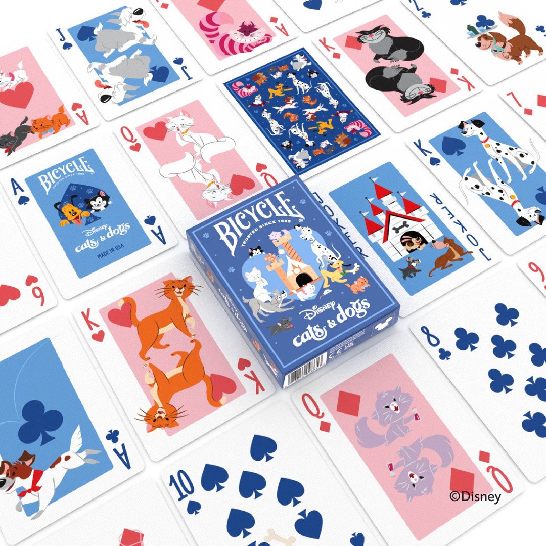 Disney Cats and Dogs - Bicycle Playing Cards Premium Deck