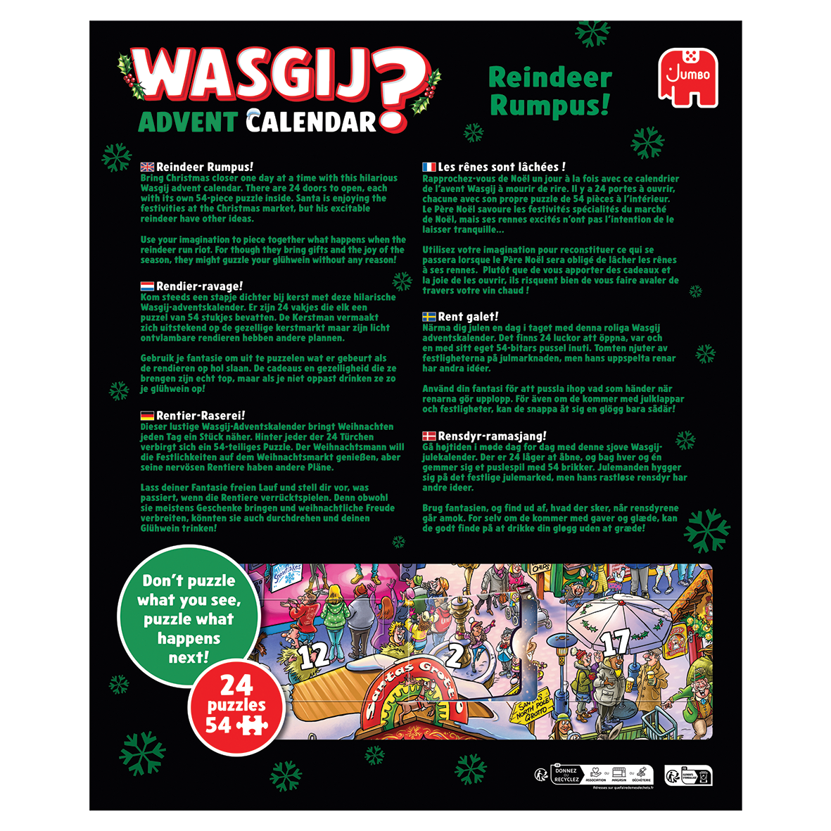 Reindeer Rumpus - WASGIJ? Xmas Advent Calendar 2025