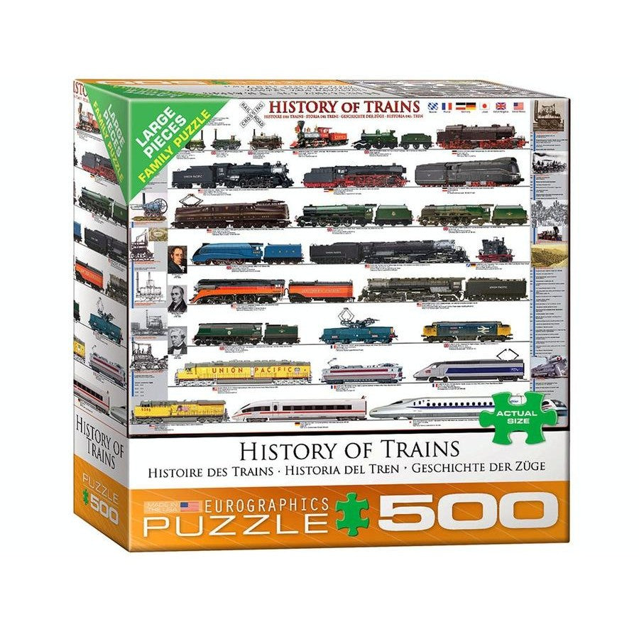 History of Trains 500pc XL - Eurographics