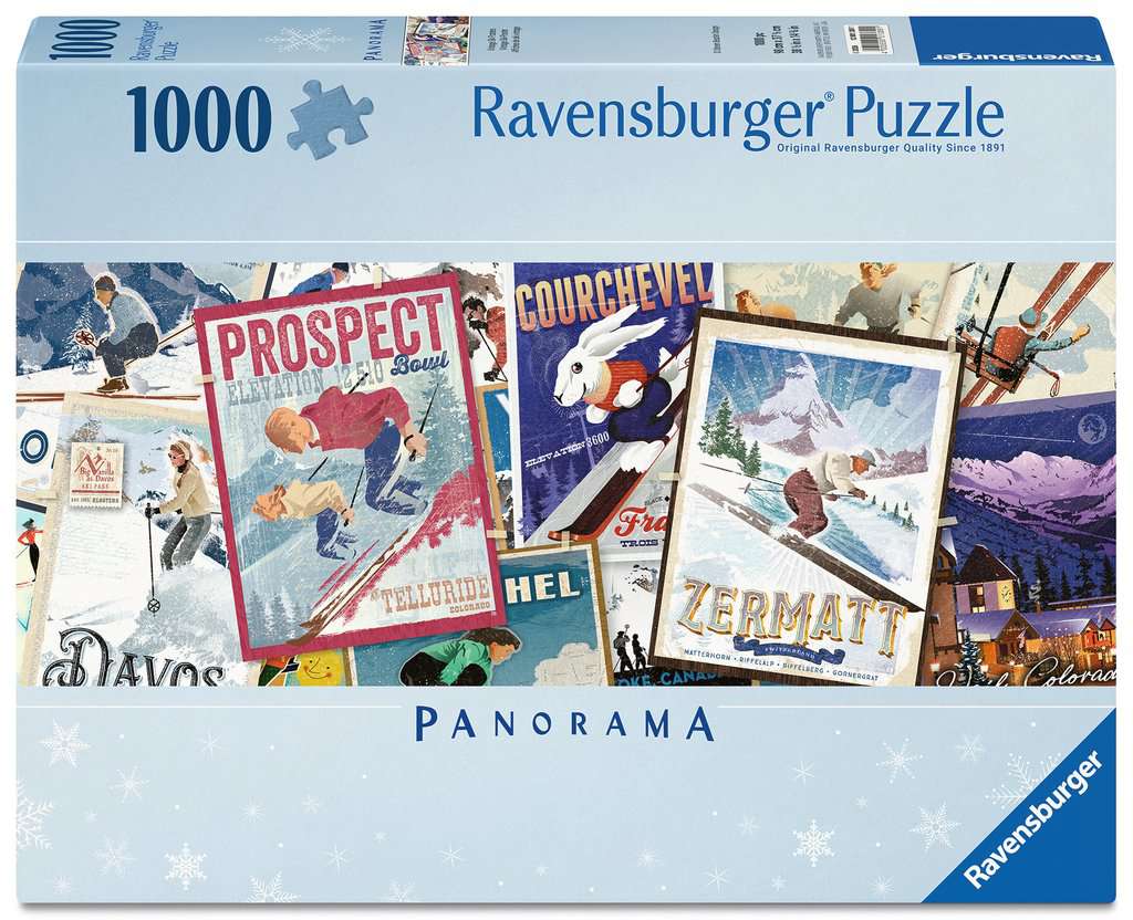 VIntage Ski Posters 1000p - RAVENSBURGER