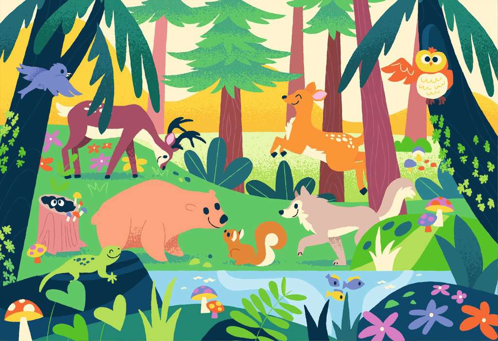 Animal Friends in Nature 2x12p - RAVENSBURGER
