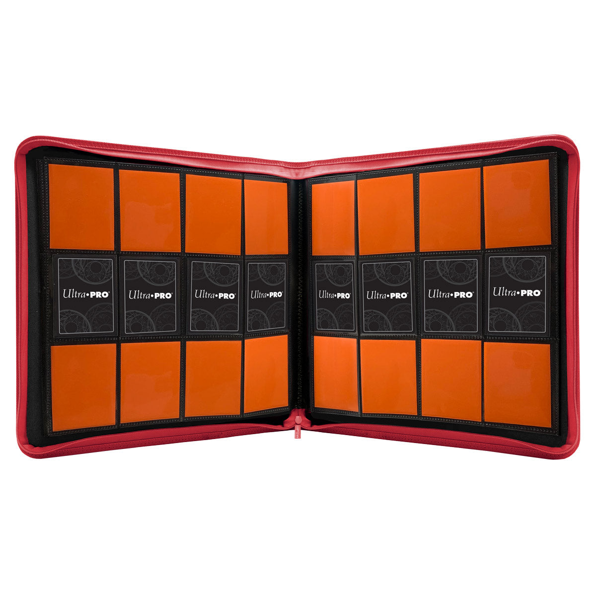 Red: Ultra Pro: UP15740 Vivid  12-Pocket Zippered  PRO-Binder