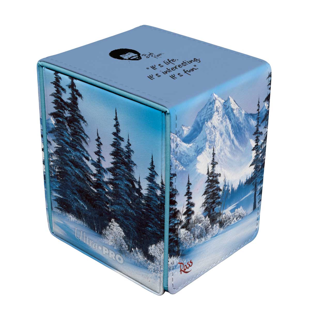 Bob Ross Winter Paradise Deck Box - Ultra Pro