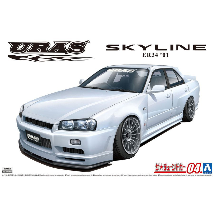 1:24 URAS ER34 SKYLINE TYPE-R 01 NISSAN