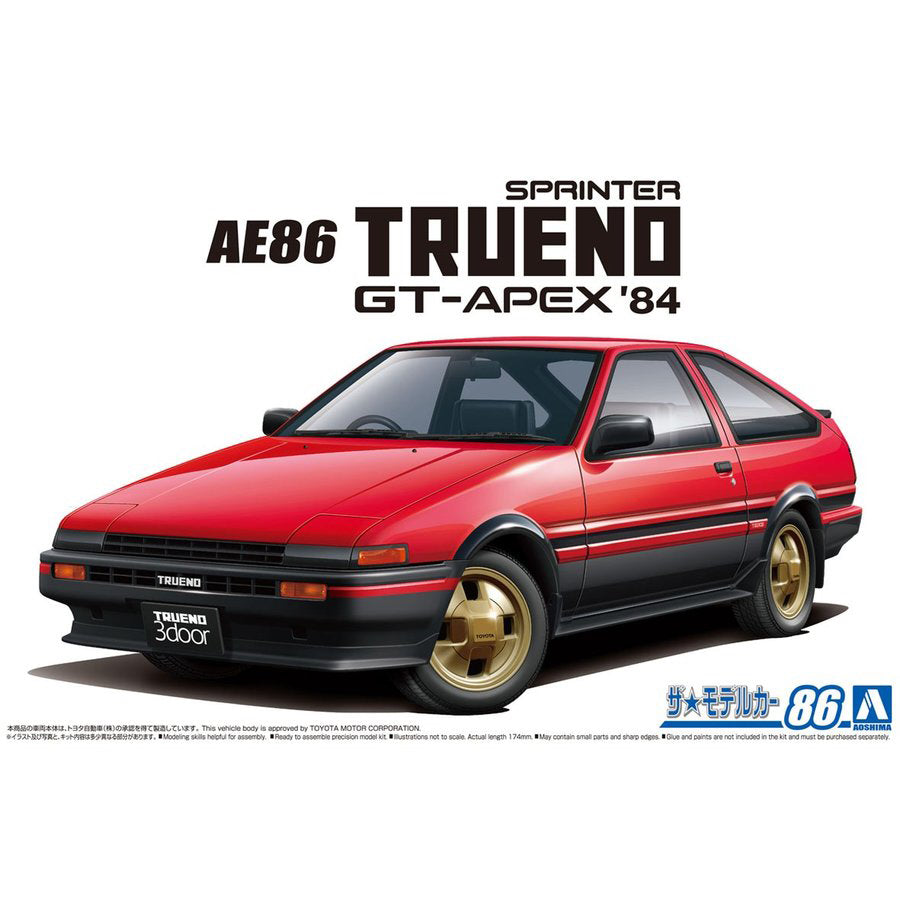 1:24 TOYOTA AE86 SPRINTER TRUENO GT-APEX 84