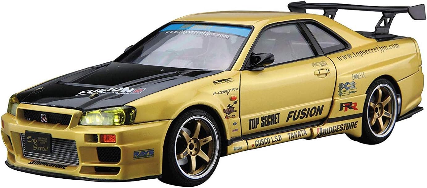 1:24 TOPSECRET BNR34 SKYLINE GT-R 02 NISSAN