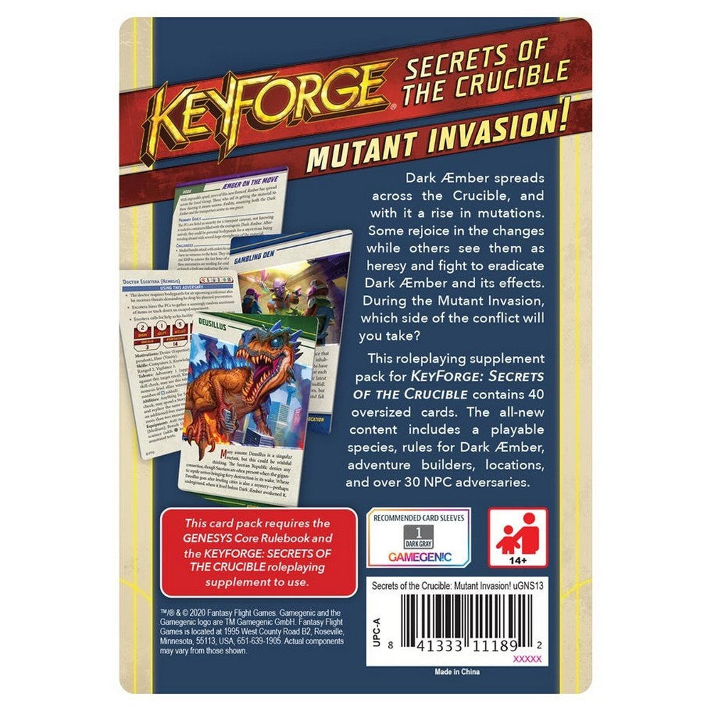 Secrets of the Crucible Mutant Invasion - Keyforge - Genesys RPG