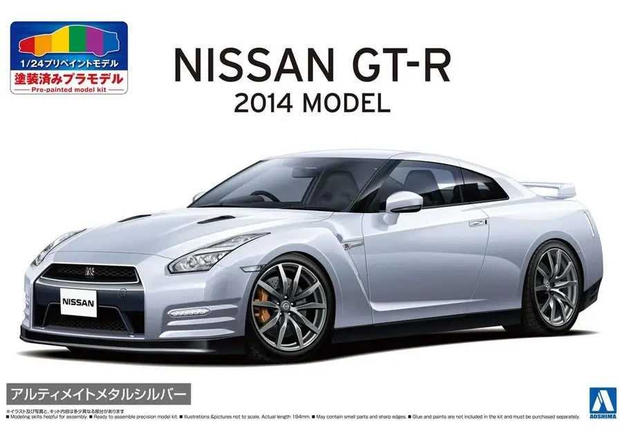 1:24 NISSAN R35 GTR 14 Ultimate Metal Silver