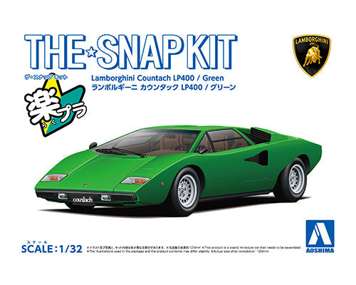 1/32 SNAP Lamborghini  Countach LP400 (Green)