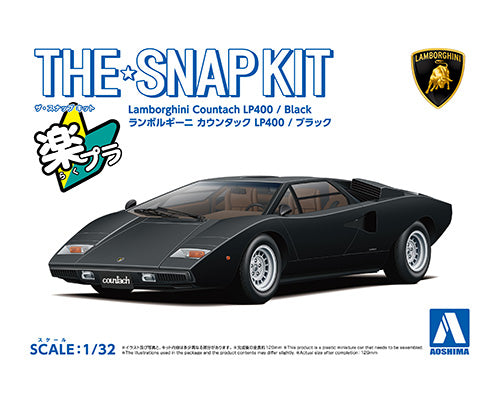 1:32 Snap Lamborghini Countach LP400 (Black)