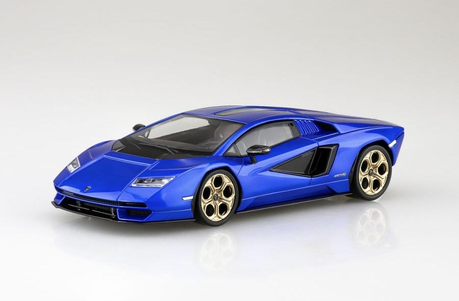 1/32 SNAP Lamborghini (Metallic Blue) Countach LPI 800-4