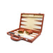 LPG Classic Brown Leather Backgammon Set
