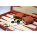 LPG Classic Brown Leather Backgammon Set