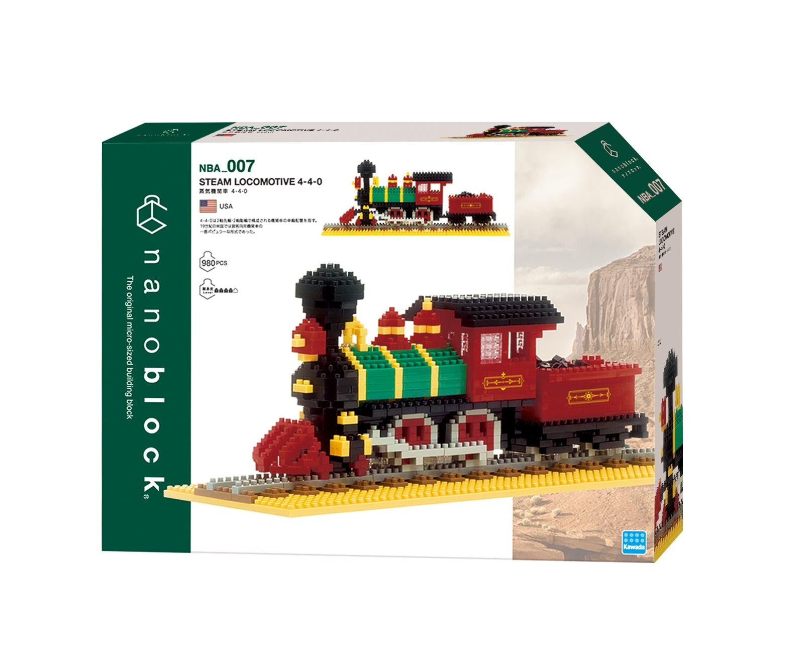 Steam Locomotive 4-4-0 - Nanoblock