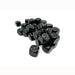 Black/Green Opaque 12mm d6 Dice Block (36 dice) Brush