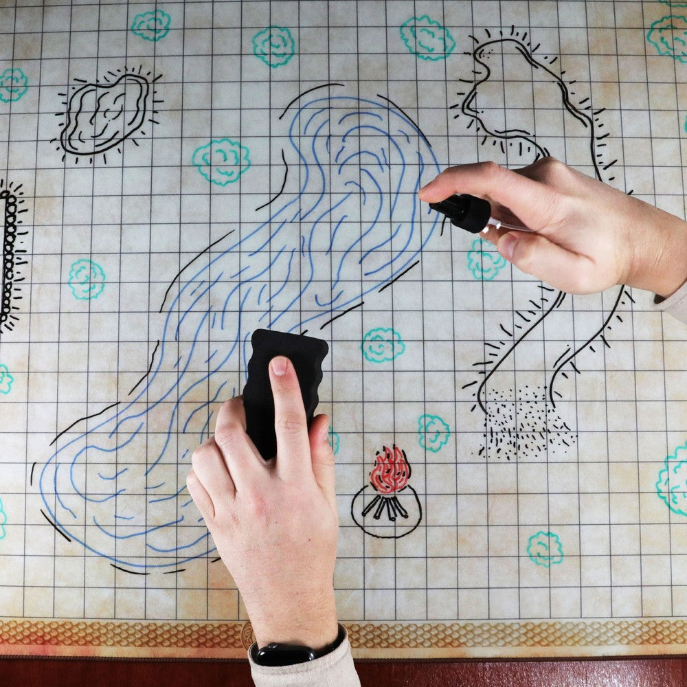 Deluxe RPG Grid Mat - LPG Enhance Tabletop - Campaign Kit