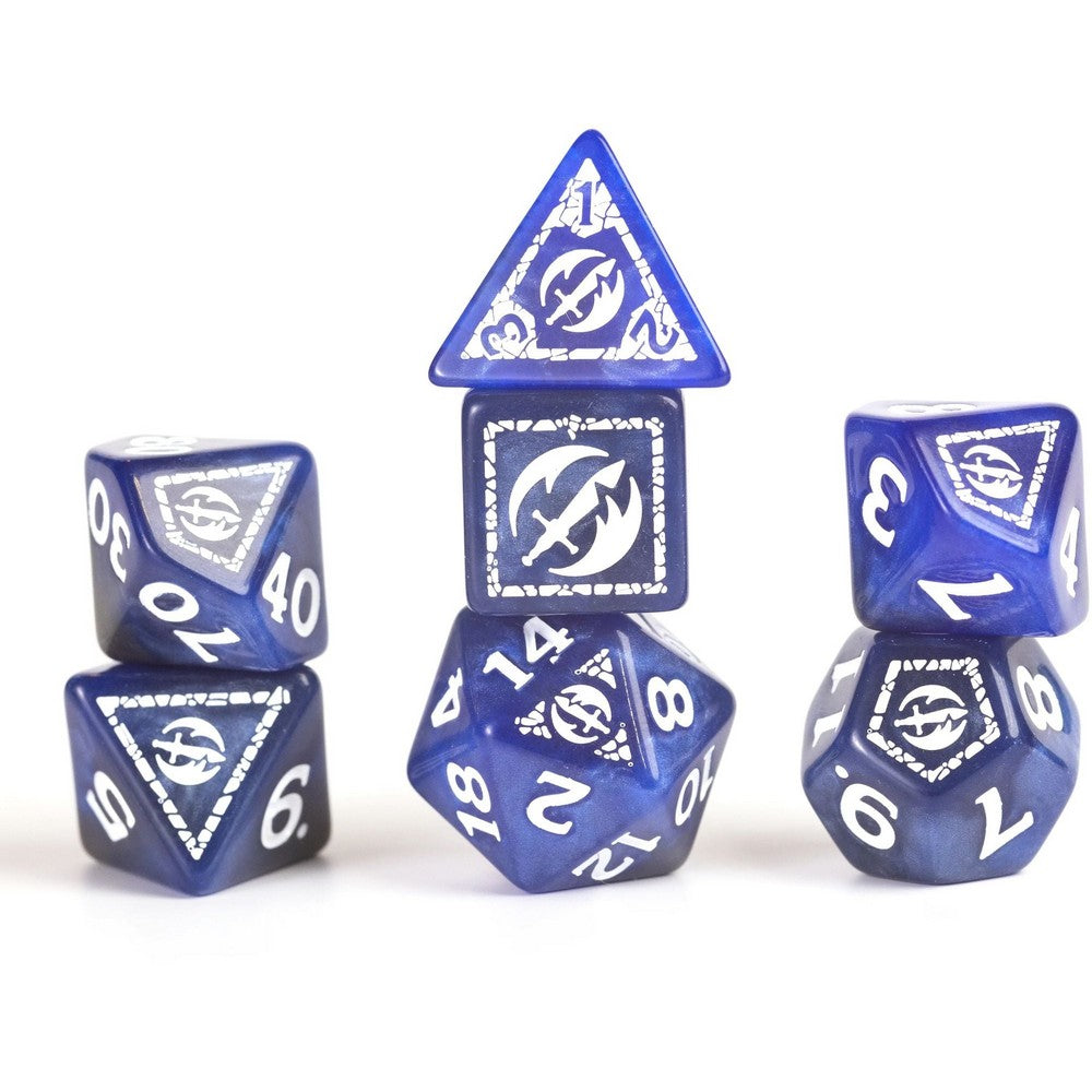 Fighter - Blue - D&D Adventure Dice - Sirius Dice