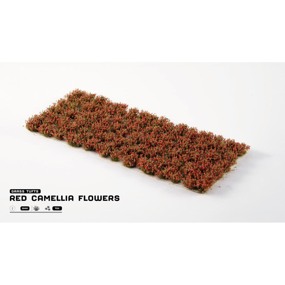 Red Camellia Flowers Gamer's Grass