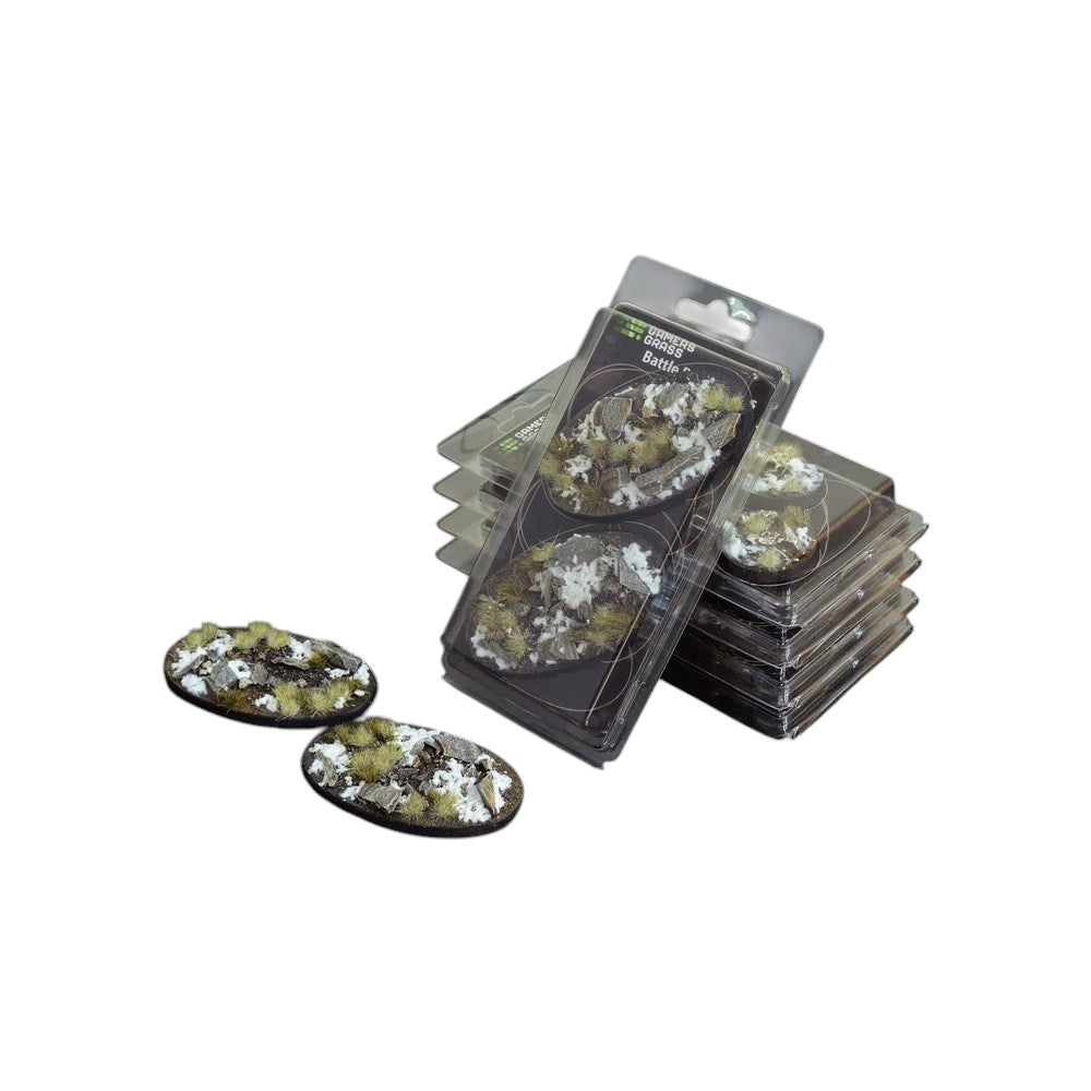 Winter Bases (Oval 90mm (x2)) Gamers Grass
