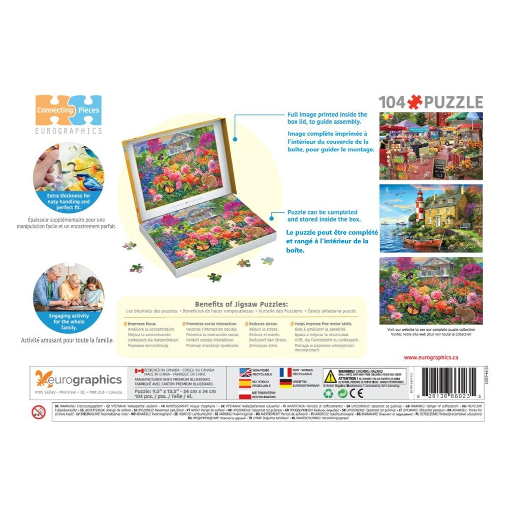 Bunny Garden 104pc - Eurographics Large Piece Range