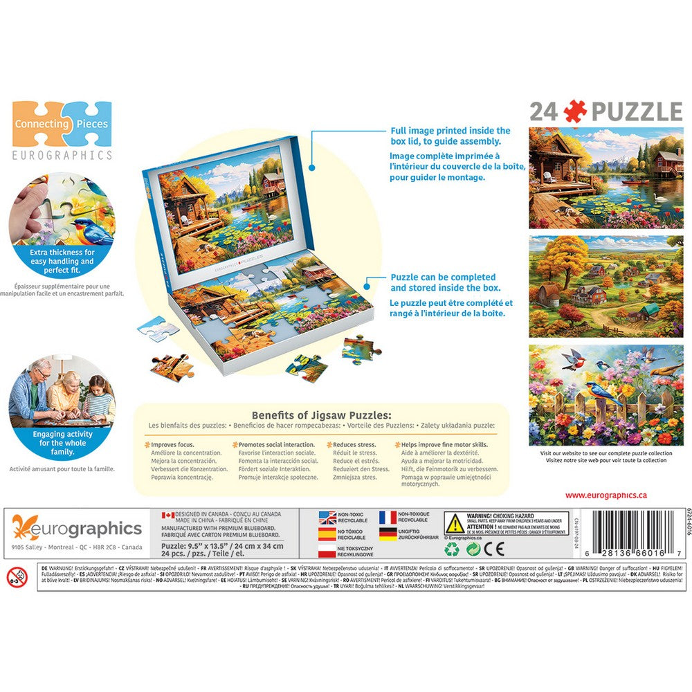Cottage by the Lake 24pc - Eurographics Large Piece Range