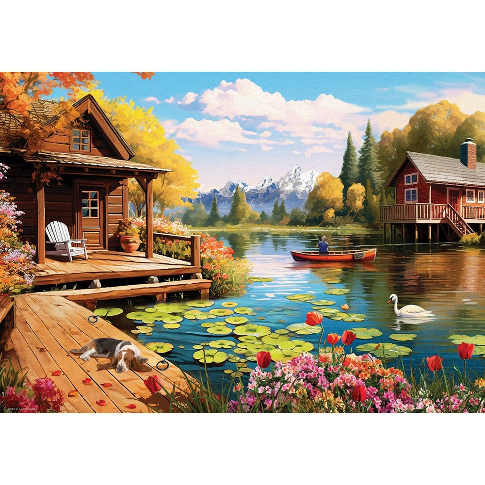 Cottage by the Lake 24pc - Eurographics Large Piece Range