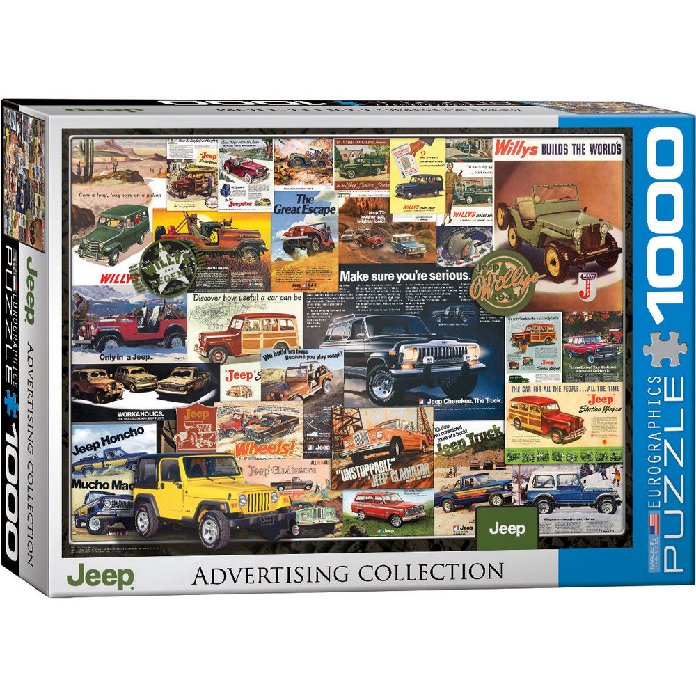 Vintage Ads Jeep 1000pc - Puzzle - Eurographics