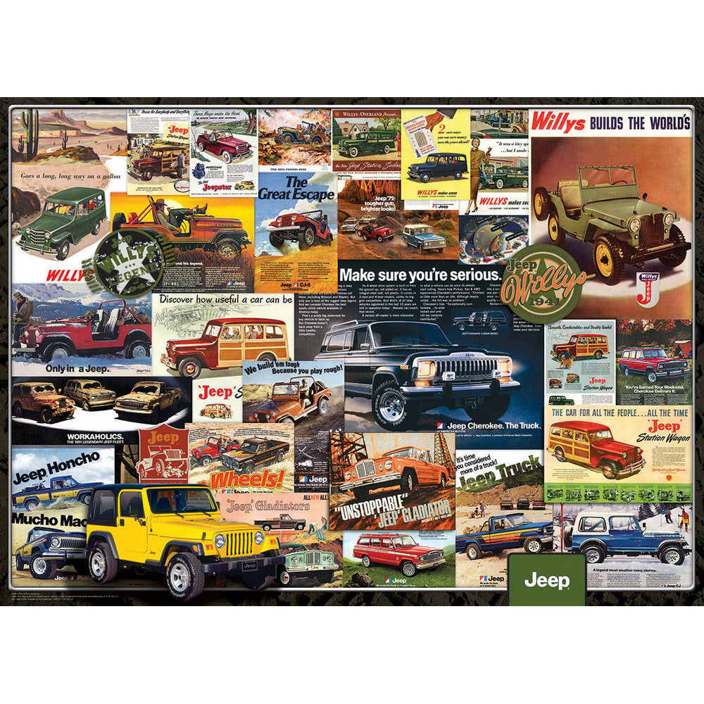 Vintage Ads Jeep 1000pc - Puzzle - Eurographics