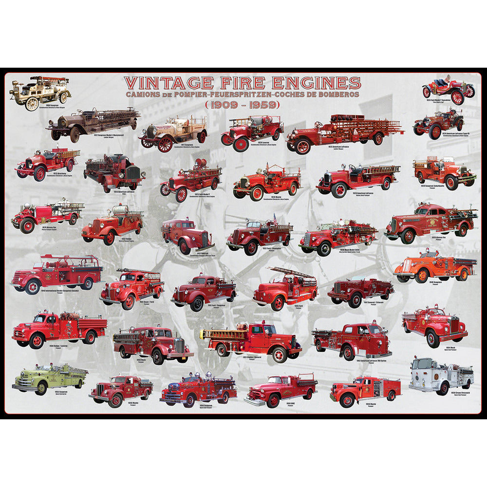 VINTAGE FIRE ENGINES 1000pc