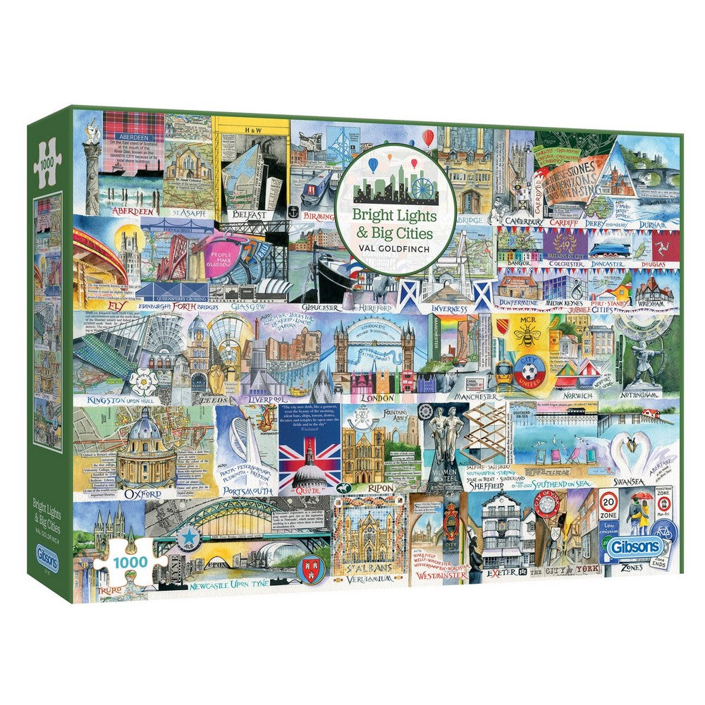 Bright Lights Big Cities 1000pc - Gibsons