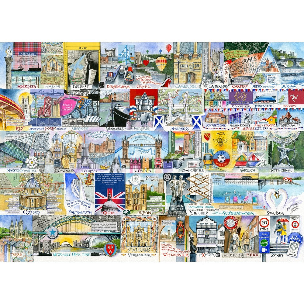 Bright Lights Big Cities 1000pc - Gibsons