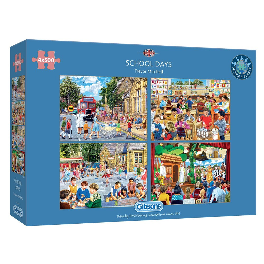 School Days 4 x 500pcs - Gibsons
