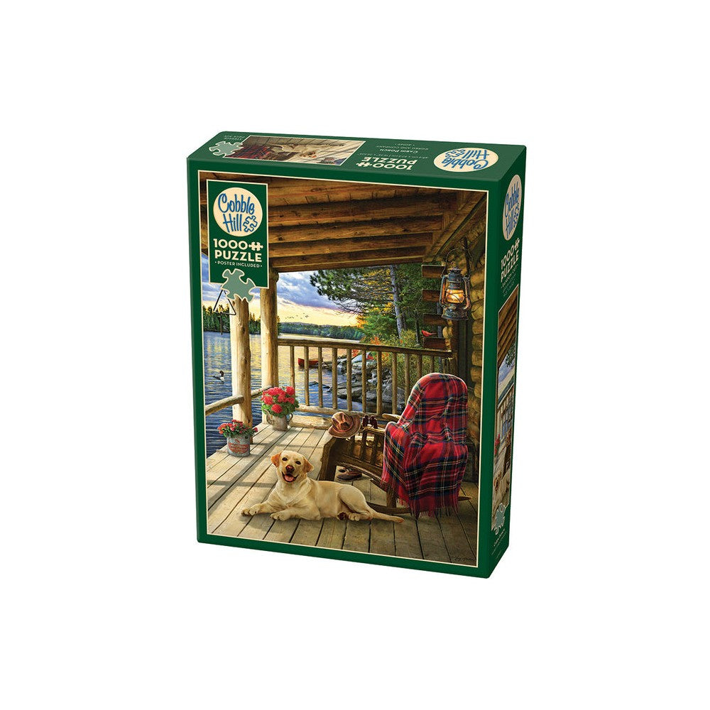 Cabin Porch 1000pc - Cobble Hill