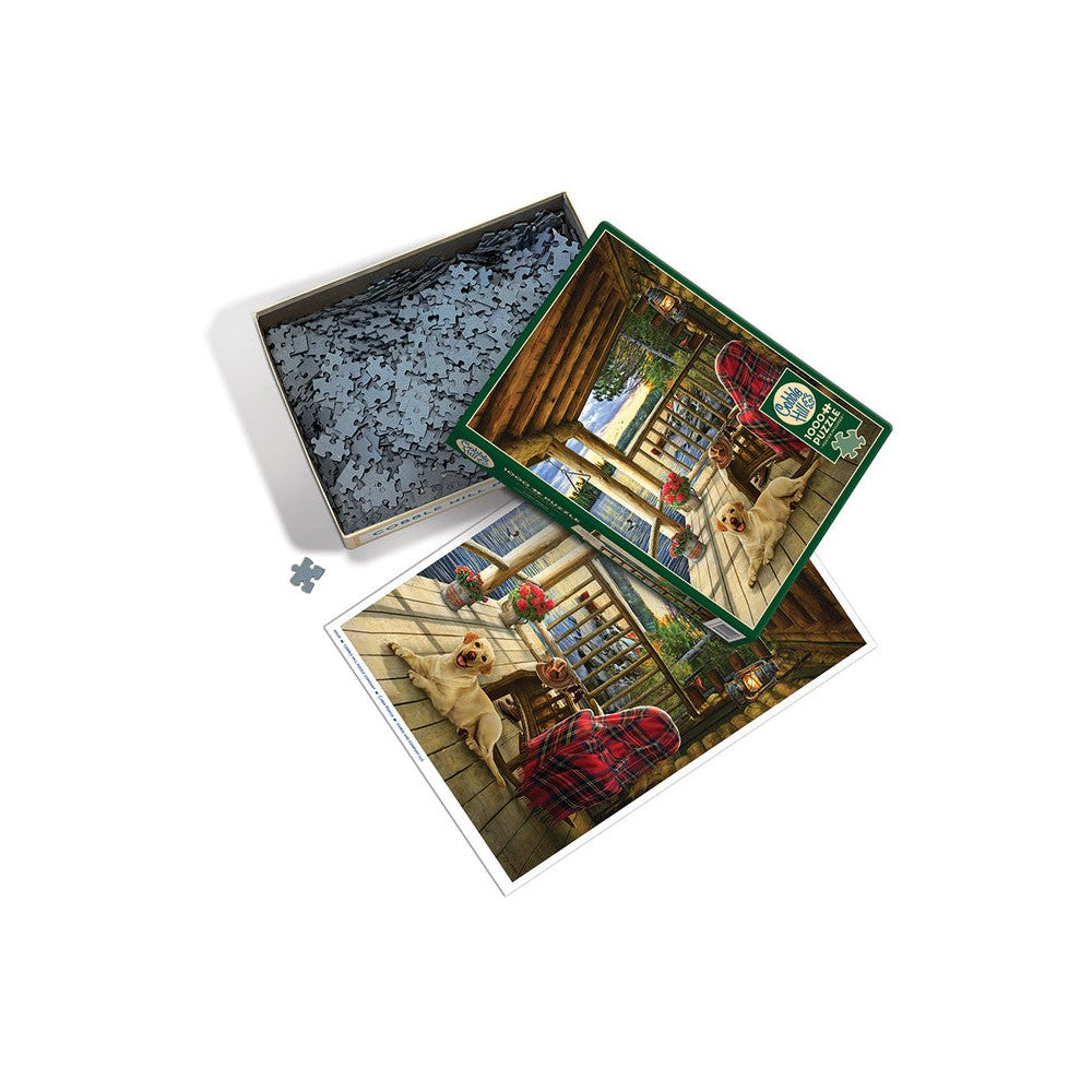 Cabin Porch 1000pc - Cobble Hill