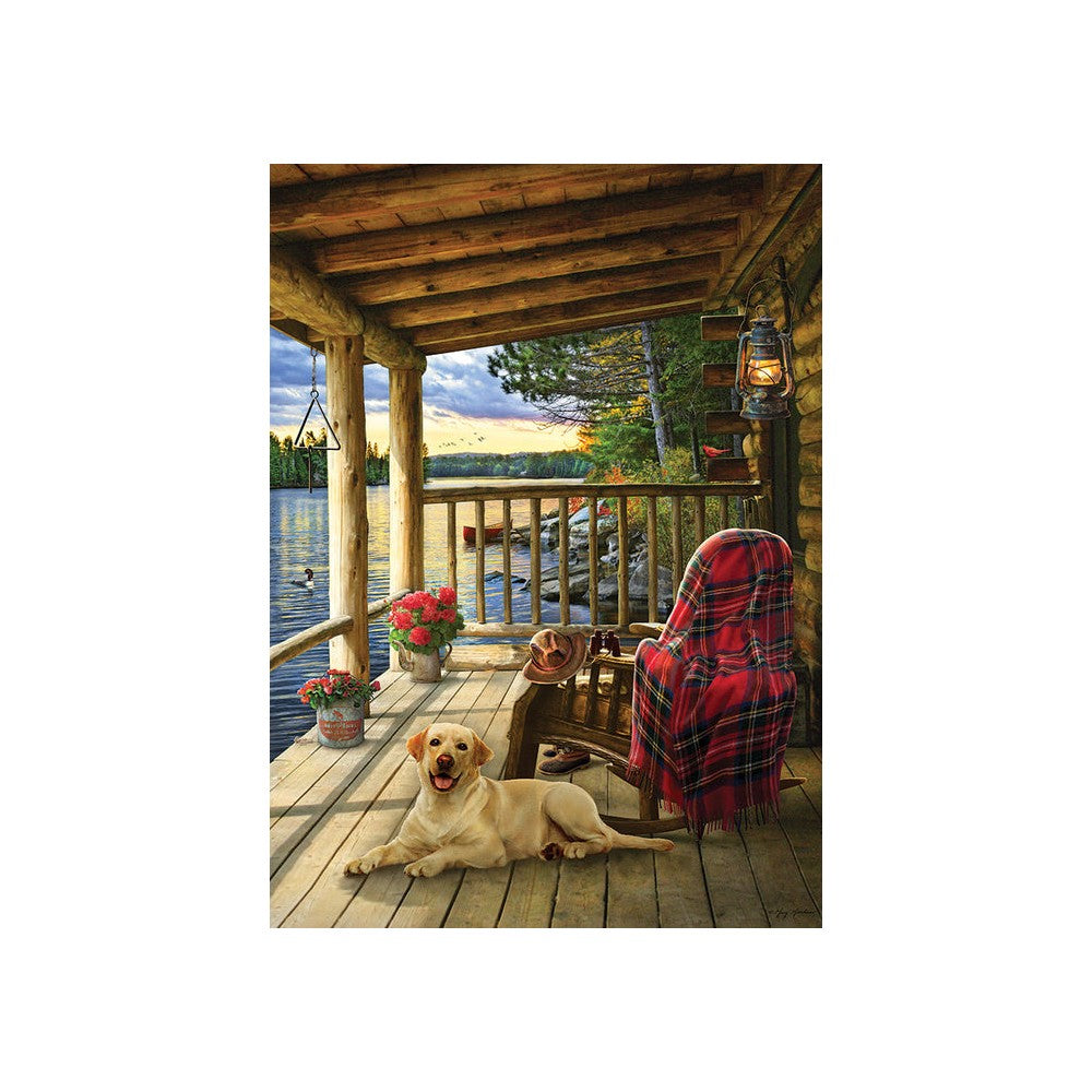 Cabin Porch 1000pc - Cobble Hill